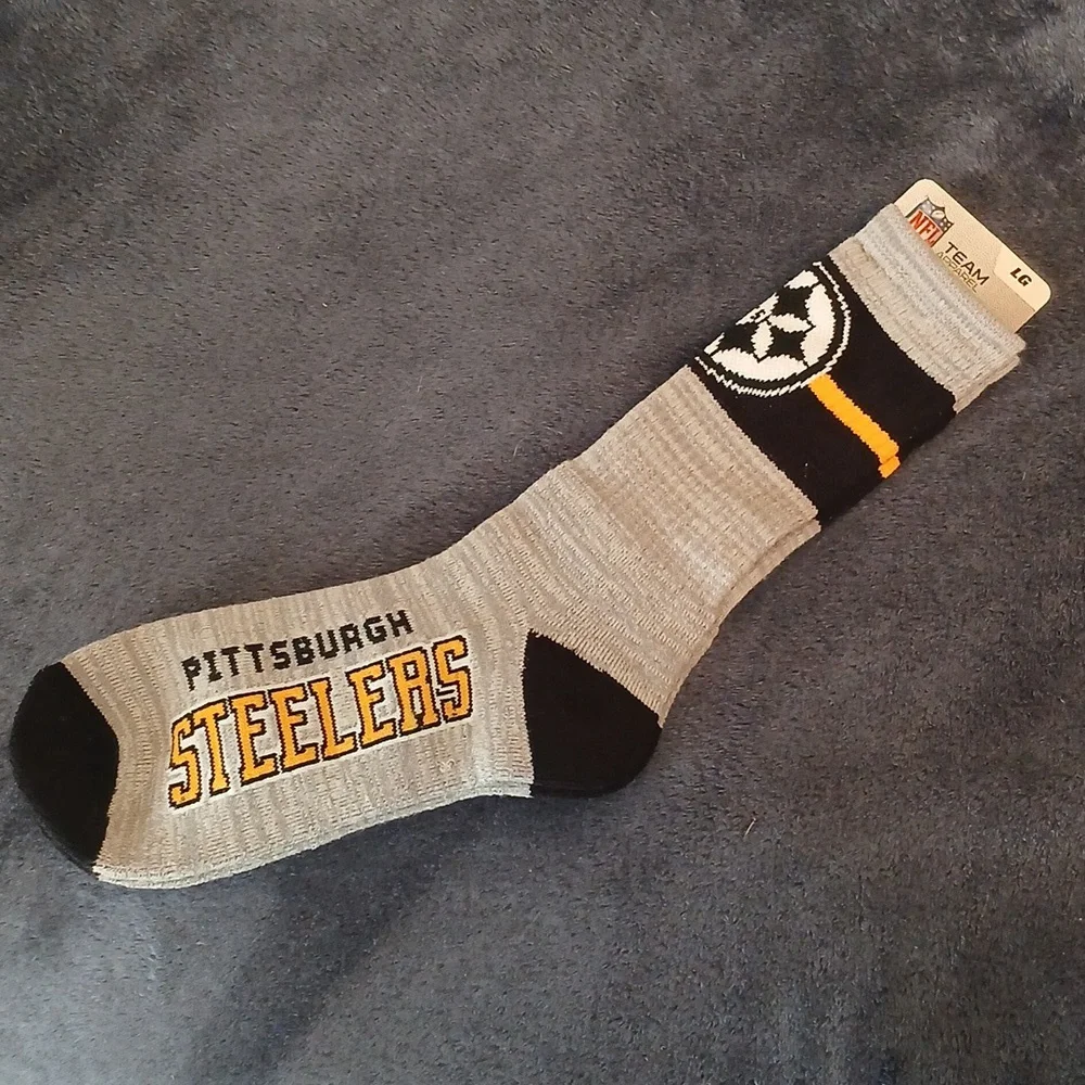 Pittsburgh Steelers Socks Men's Large (10-13)